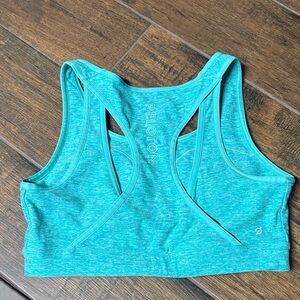 Peloton Heathered teal Sports Bra